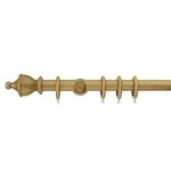Sherwood Urn Finial Fixed Wooden Curtain Pole With Rings 26 Sherwood Urn Finial Fixed Wooden Curtain Pole With Rings -Home Furnishing Store 30829969