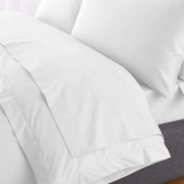 Hotel 230 Thread Count Crisp Cotton Percale Flat Sheet 11 Hotel 230 Thread Count Crisp Cotton Percale Flat Sheet - Image 9