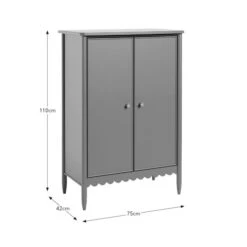 Remi Scalloped Hallway Unit, Lilypad Green -Home Furnishing Store 30835276 alt06