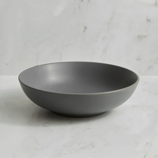 Charcoal Stoneware Pasta Bowl 3 Charcoal Stoneware Pasta Bowl
