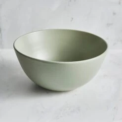Stoneware Salad Bowl, Sage