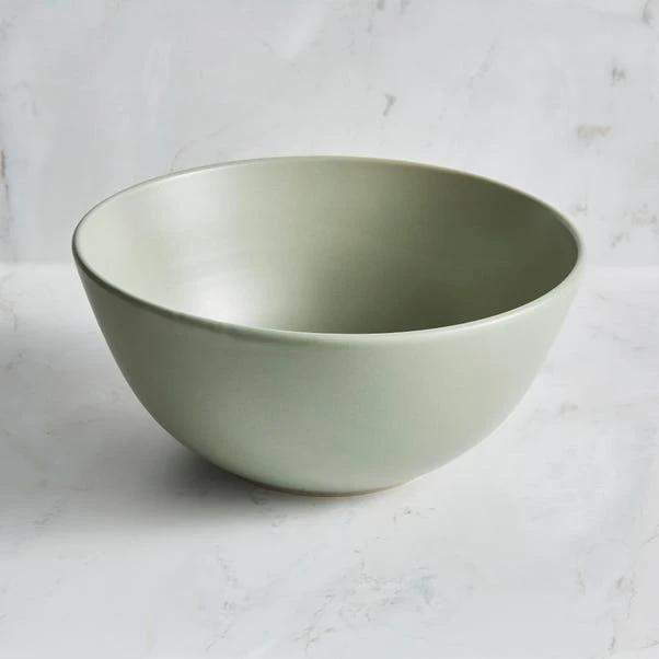 Stoneware Salad Bowl, Sage 3 Stoneware Salad Bowl, Sage