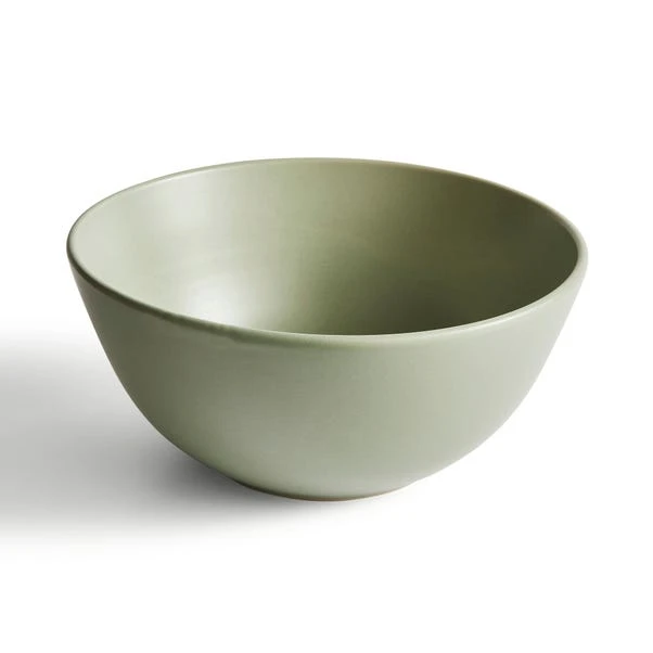 Stoneware Salad Bowl, Sage 4 Stoneware Salad Bowl, Sage - Image 2