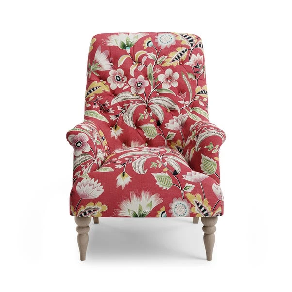 Bibury Button Joy Floral Print Occasional Armchair 14 Bibury Button Joy Floral Print Occasional Armchair - Image 12