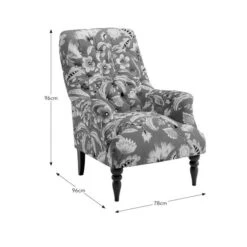 Bibury Button Joy Floral Print Occasional Armchair 37 Bibury Button Joy Floral Print Occasional Armchair -Home Furnishing Store 30837454 alt09