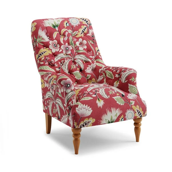 Bibury Button Joy Floral Print Occasional Armchair 4 Bibury Button Joy Floral Print Occasional Armchair - Image 2