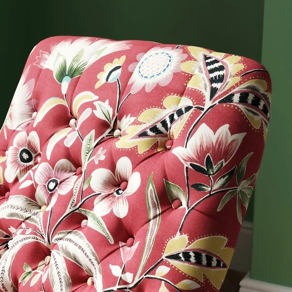 Bibury Button Joy Floral Print Occasional Armchair 6 Bibury Button Joy Floral Print Occasional Armchair - Image 4