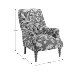 Bibury Button Joy Floral Print Occasional Armchair 28 Bibury Button Joy Floral Print Occasional Armchair -Home Furnishing Store 30837455 alt09