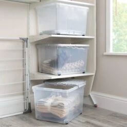 Wham Set Of 3 Storage Boxes With Wheels & Lid -Home Furnishing Store 30839240 alt01