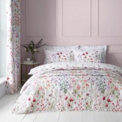 Watercoloured Floral Bedspread 5 Watercoloured Floral Bedspread -Home Furnishing Store 30842183