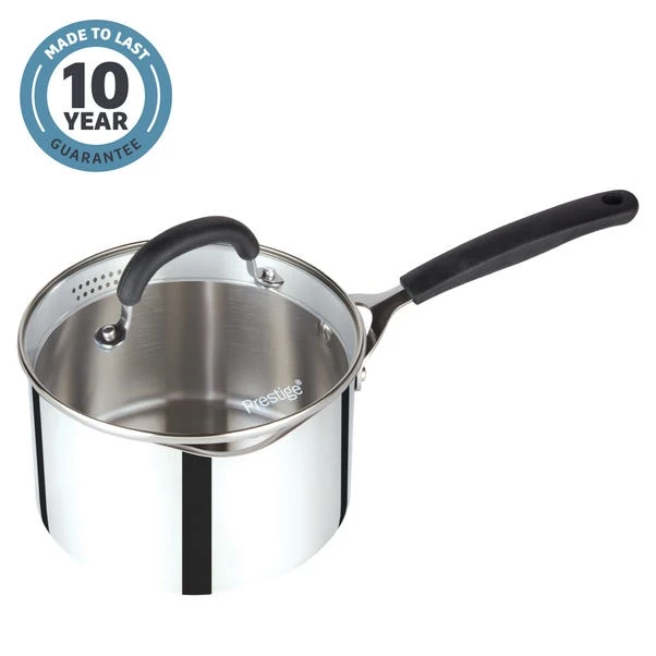 Prestige Made To Last Stainless Steel Saucepan, 18cm 3 Prestige Made To Last Stainless Steel Saucepan, 18cm