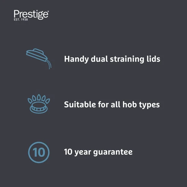 Prestige Made To Last Stainless Steel Saucepan, 18cm 4 Prestige Made To Last Stainless Steel Saucepan, 18cm - Image 2