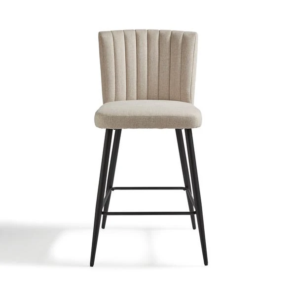 Taylor Counter Height Bar Stool, Natural Fabric 8 Taylor Counter Height Bar Stool, Natural Fabric - Image 6