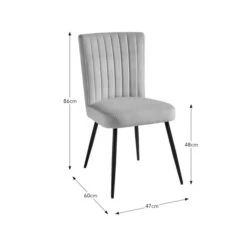 Taylor Dining Chair, Velvet -Home Furnishing Store 30842652 alt09