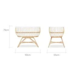 CuddleCo Aria Crib, Rattan -Home Furnishing Store 30844312 alt09