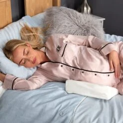 Mother&Baby Organic Cotton Side Sleeper V-Shape Pregnancy Support Pillow & Wedge Set -Home Furnishing Store 30844342 alt02