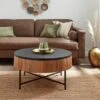 Jaya Round Storage Coffee Table, Mango Wood 2 Jaya Round Storage Coffee Table, Mango Wood -Home Furnishing Store 30844421