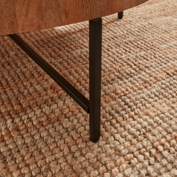 Jaya Round Storage Coffee Table, Mango Wood 7 Jaya Round Storage Coffee Table, Mango Wood - Image 5