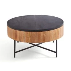 Jaya Round Storage Coffee Table, Mango Wood 18 Jaya Round Storage Coffee Table, Mango Wood -Home Furnishing Store 30844421 alt07