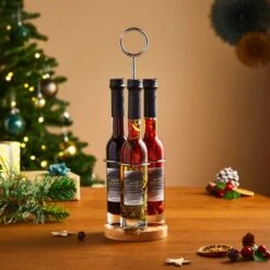 Three Bottle Oil And Vinegar Set