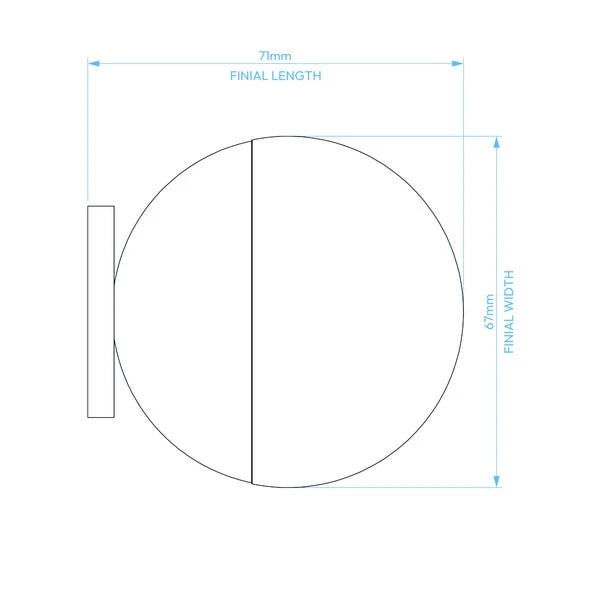 Reactive Glaze Extendable Metal Eyelet Curtain Pole 16 Reactive Glaze Extendable Metal Eyelet Curtain Pole - Image 14