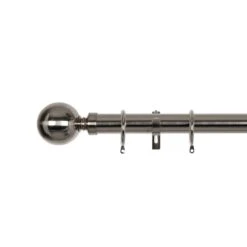 Ashton Fixed Metal Curtain Pole With Rings -Home Furnishing Store 30847614 alt02
