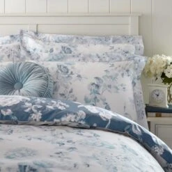 Holly Willoughby Bryony Blue Reversible Duvet Cover And Pillowcase Set 16 Holly Willoughby Bryony Blue Reversible Duvet Cover And Pillowcase Set -Home Furnishing Store 30848070 alt03