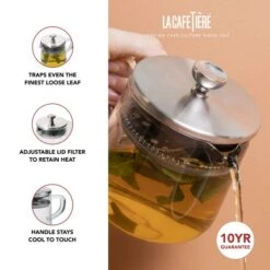 La Cafetière Kericho 2 Cup Glass Infuser Teapot -Home Furnishing Store 30848342 alt05