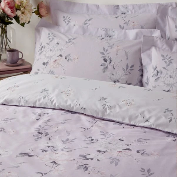 Holly Willoughby Emine Lilac Reversible Duvet Cover And Pillowcase Set 5 Holly Willoughby Emine Lilac Reversible Duvet Cover And Pillowcase Set - Image 3