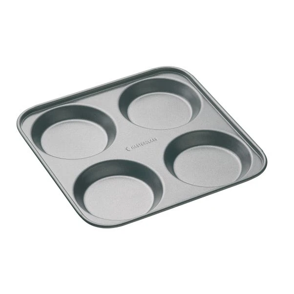 MasterClass Non Stick 4 Cup Yorkshire Pudding Pan 24cm 3 MasterClass Non Stick 4 Cup Yorkshire Pudding Pan 24cm