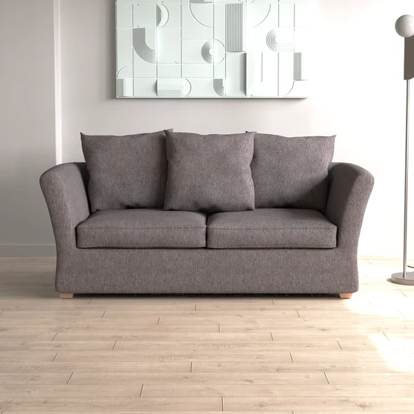 Emmett Woven Fabric 2 Seater Double Sofa Bed 4 Emmett Woven Fabric 2 Seater Double Sofa Bed - Image 2