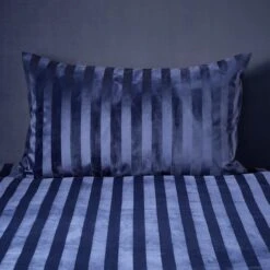 Hotel Velour Stripe Duvet Cover & Pillowcase Set 15 Hotel Velour Stripe Duvet Cover & Pillowcase Set -Home Furnishing Store 30851792 alt01
