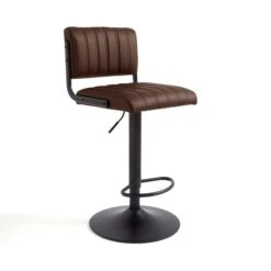Rhys Height Adjustable Bar Stool, PU -Home Furnishing Store 30851820 alt03