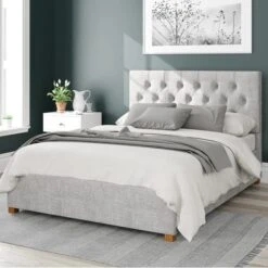 Olivier Pure Pastel Cotton Ottoman Bed Frame -Home Furnishing Store 30852429
