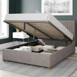 Grant Plush Velvet Ottoman Bed Frame -Home Furnishing Store 30852891