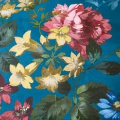 Arabella Blue Floral Luxury Velvet Duvet Cover & Pillowcase Set -Home Furnishing Store 30854984 alt03