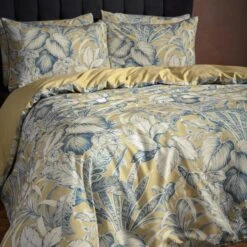 EW By Edinburgh Weavers Tivoli Tropical 100% Cotton Sateen Duvet Cover & Pillowcase Set