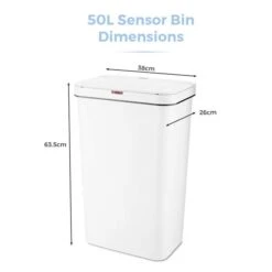 Tower 50L Rectangular Sensor Bin 39 Tower 50L Rectangular Sensor Bin -Home Furnishing Store 30857085 alt07