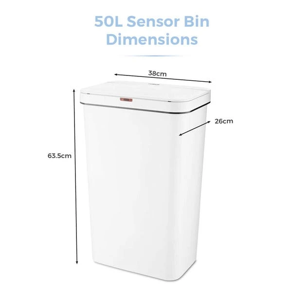Tower 50L Rectangular Sensor Bin 20 Tower 50L Rectangular Sensor Bin - Image 18