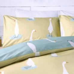 Fusion Puddles The Duck Yellow Duvet Cover And Pillowcase Set 15 Fusion Puddles The Duck Yellow Duvet Cover And Pillowcase Set -Home Furnishing Store 30858335 alt01