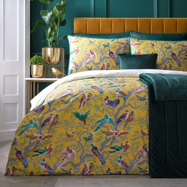 Laurence Llewelyn-Bowen Birdity 200 Thread Count Cotton Duvet Cover And Pillowcase Set 15 Laurence Llewelyn-Bowen Birdity 200 Thread Count Cotton Duvet Cover And Pillowcase Set - Image 13