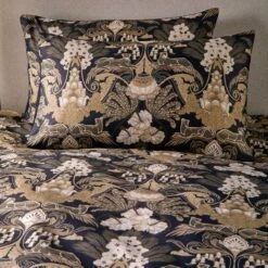Laurence Llewelyn-Bowen Suburban Jungle Duvet Cover And Pillowcase Set Black -Home Furnishing Store 30858374 alt02
