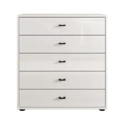 Wiemann Kahla Glass Fronted Large 5 Drawer Chest -Home Furnishing Store 30858682 alt01