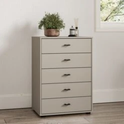 Wiemann Kahla Matt Small 5 Drawer Chest -Home Furnishing Store 30858687