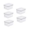Compact Storage Tub Small With Lids 1.5L Set Of 5, Clear -Home Furnishing Store 30859470