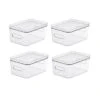 Compact Storage Tub Medium With Lids 5.3L Set Of 4, Clear -Home Furnishing Store 30859471