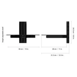 AVF Single Glass AV Shelf -Home Furnishing Store 30861065 alt09