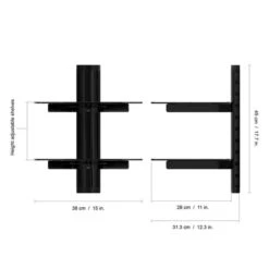 AVF Double Glass AV Shelf -Home Furnishing Store 30861066 alt09