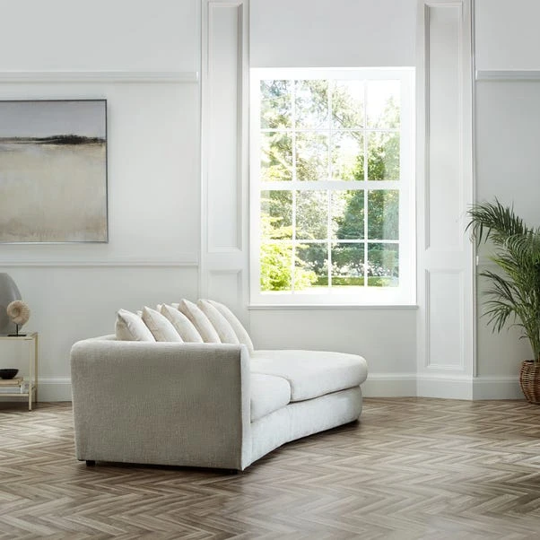 Blake Curved Arm Scatter Back Soft Texture Chenille Light Natural Corner Chaise 15 Blake Curved Arm Scatter Back Soft Texture Chenille Light Natural Corner Chaise - Image 13