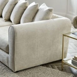 Blake Curved Arm Scatter Back Soft Texture Chenille Light Natural Corner Chaise 26 Blake Curved Arm Scatter Back Soft Texture Chenille Light Natural Corner Chaise -Home Furnishing Store 30861327 alt04